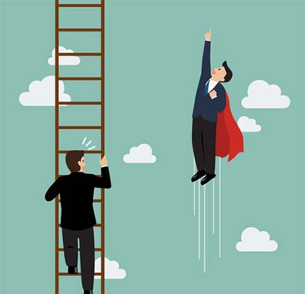 Homme volant homme à l